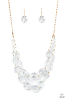 Icy Illumination - Gold Necklace Paparazzi