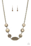 Uniquely Unconventional - Brass Necklace Paparazzi