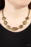 Uniquely Unconventional - Brass Necklace Paparazzi