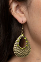 Terraform Twinkle - Green Earrings Paparazzi