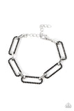 Still Not OVAL You - Black Bracelet Paparazzi