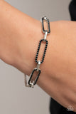 Still Not OVAL You - Black Bracelet Paparazzi