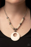 Oasis Goddess - White Necklace Paparazzi
