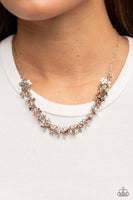 Fearlessly Floral - Orange Necklace Paparazzi