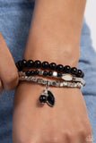 Redefined Romance - Black Bracelet Paparazzi