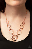 Linked Up Luminosity - Copper Necklace Paparazzi