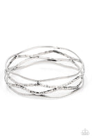 A Narrow ESCAPADE - Silver Bracelet Paparazzi