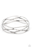 A Narrow ESCAPADE - Silver Bracelet Paparazzi