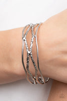 A Narrow ESCAPADE - Silver Bracelet Paparazzi