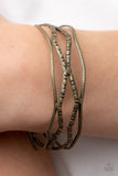 A Narrow ESCAPADE - Brass Bracelet Paparazzi