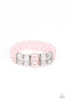 Timelessly Tea Party - Pink Pearl Bracelet Paparazzi