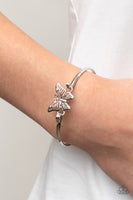 Did I FLUTTER? - Silver Butterfly Bracelet Paparazzi