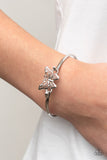 Did I FLUTTER? - Silver Butterfly Bracelet Paparazzi