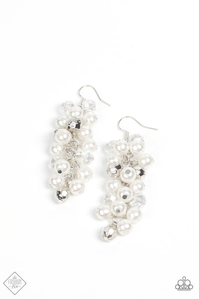 Pursuing Perfection - White Pearl Earrings Paparazzi