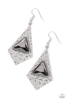 Cosmic Destination - Silver Earrings Paparazzi