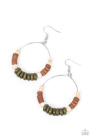 Earthy Esteem - Green Earrings Paparazzi