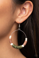 Earthy Esteem - Green Earrings Paparazzi