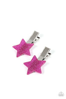 Sparkly Star Chart - Pink Hair Clip Paparazzi