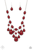 Mediterranean Mystery - Red Necklace Paparazzi