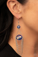 Ethereally Extravagant - Blue Earrings Paparazzi