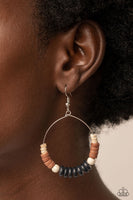 Earthy Esteem - Black Earrings Paparazzi