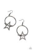 Superstar Showcase - Black Star Earrings Paparazzi