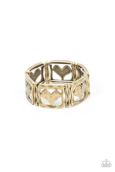 Legendary Lovers - Brass Heart Bracelet