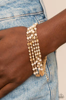 Experienced in Elegance - Gold Bracelet Paparazzi