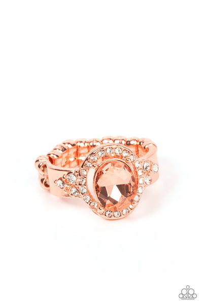 Dazzling I Dos - Copper Ring Paparazzi