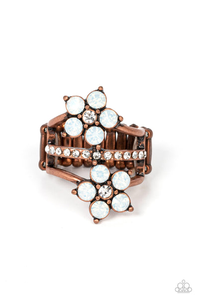 Precious Petals - Copper Floral Ring Paparazzi