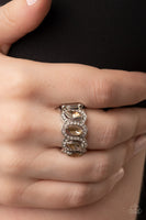 Staggering Sparkle - Brown Ring Paparazzi