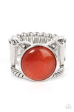 Clairvoyantly Cats Eye - Orange Ring Paparazzi