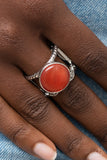 Clairvoyantly Cats Eye - Orange Ring Paparazzi