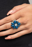 Meadow Mystique - Blue Ring Paparazzi