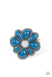 Meadow Mystique - Blue Ring Paparazzi