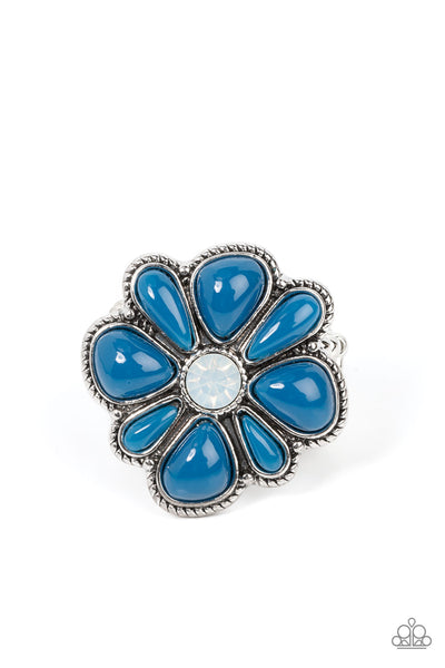 Meadow Mystique - Blue Ring Paparazzi