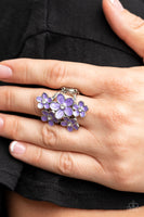 Boastful Blooms - Purple Ring Paparazzi