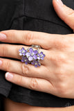 Boastful Blooms - Purple Ring Paparazzi