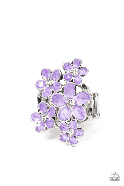 Boastful Blooms - Purple Ring Paparazzi