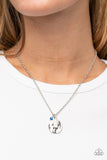 Minimal EFFORTLESS - Blue Necklace Paparazzi