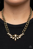 Come at Me - Brass Necklace Paparazzi