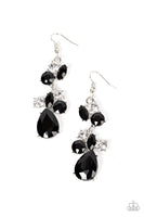 Rhinestone Reveler - Black Earrings Paparazzi