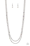 Petitely Prismatic - Black Necklace Paparazzi