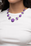 Eye of the BEAD-holder - Purple Necklace Paparazzi