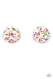 Kaleidoscope Sky - White Seed bead Earrings Paparazzi