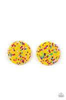 Kaleidoscope Sky - Yellow Earrings Paparazzi