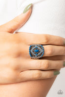 Amplified Aztec - Blue Ring Paparazzi