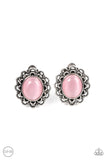 Garden Gazebo - Pink Clip On Earrings Paparazzi