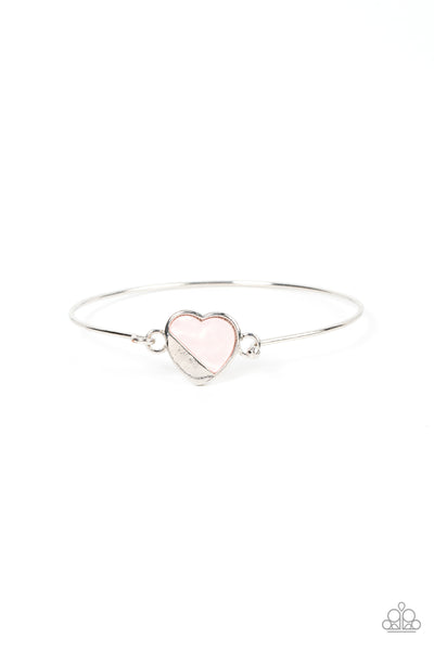 Hidden Intentions - Pink Heart Bracelet Paparazzi (#117)