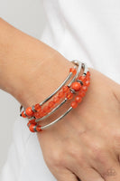 Whimsically Whirly - Orange Bracelet Paparazzi